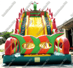 Батут-горка "Дракон 3" с шипами, два входа 10*5*8 м