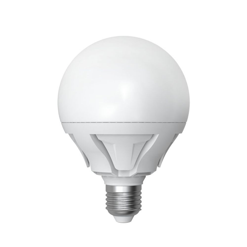 LED-G95-16W/NW/E27/FR ALP01WH Лампа светодиодная. Форма шар, матовая колба. Материал корпуса алюминий. Цвет свечения белый. Серия Palazzo. Упаковка