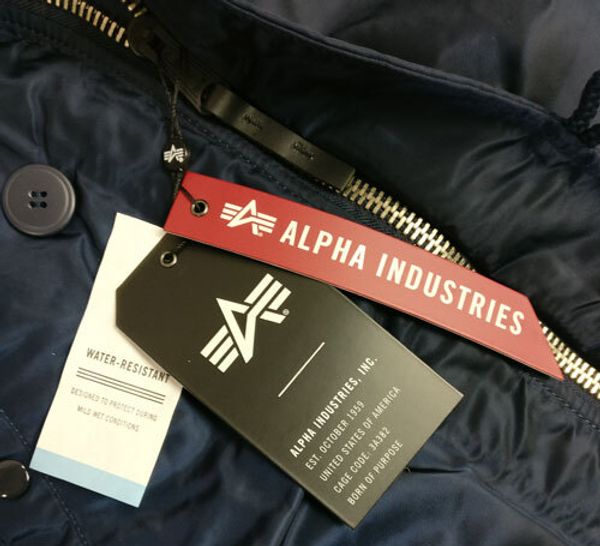 Новые бирки и ярлыки в алясках от Alpha Ind в 2018 году