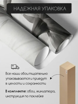 Фотообои Black Flowers 300х280 см флизелиновые Mondeco