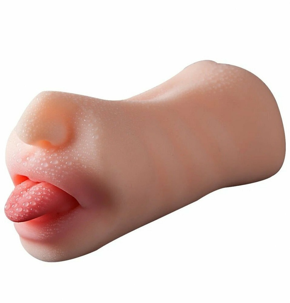 Мастурбатор двойной вагина и рот реалистичный 19,5 см
