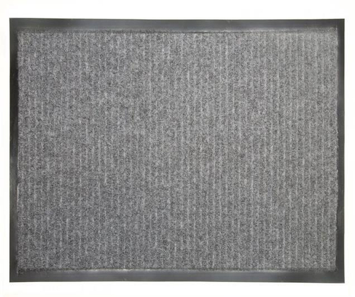 Коврик влаговпитывающий ребро 3:2 серый 120х180 см