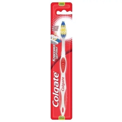 Зубная щётка COLGATE Классика Здоровья плюс 2+1 сред.жест