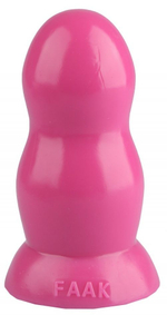 Розовая гладкая анальная втулка - 15,5 см. (Цвет: розовый)