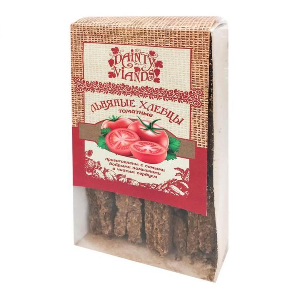 Хлебцы льняные Ecotopia томатные 120 г