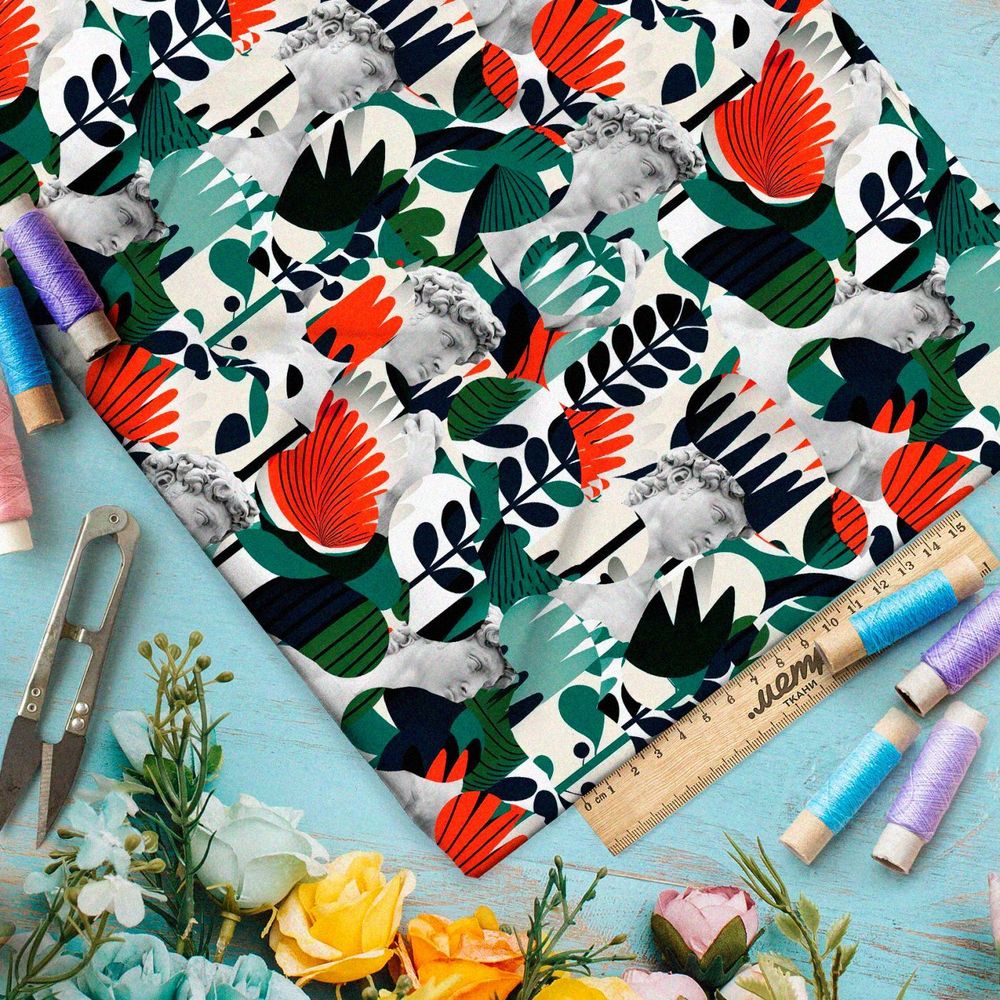 Ткань Ниагара Софт античные фантазии