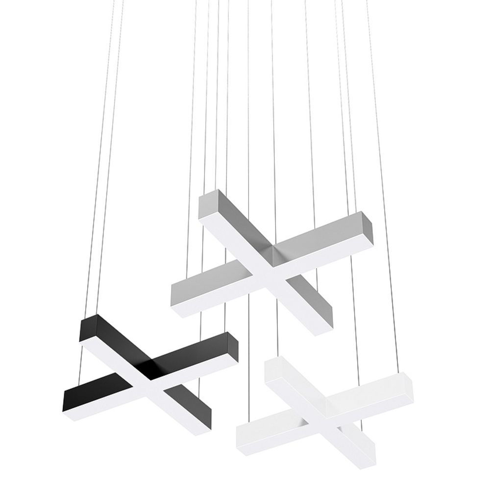 Светодиодный светильник крест 32вт 600х600х80мм