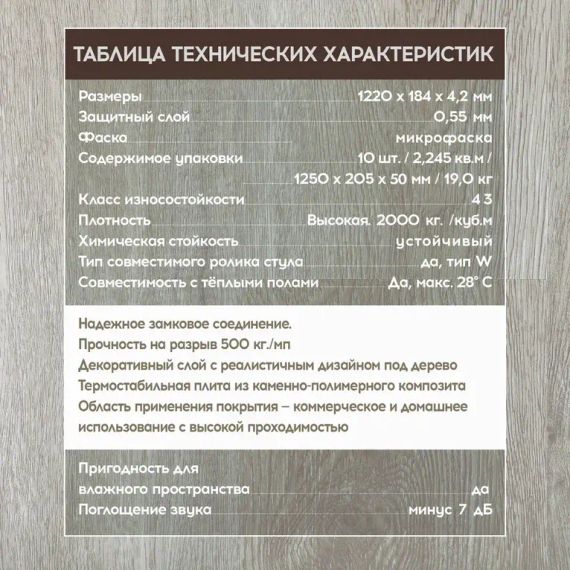 SPC ламинат I-Floors Basic - Дуб Мирамаре (4.2 мм)