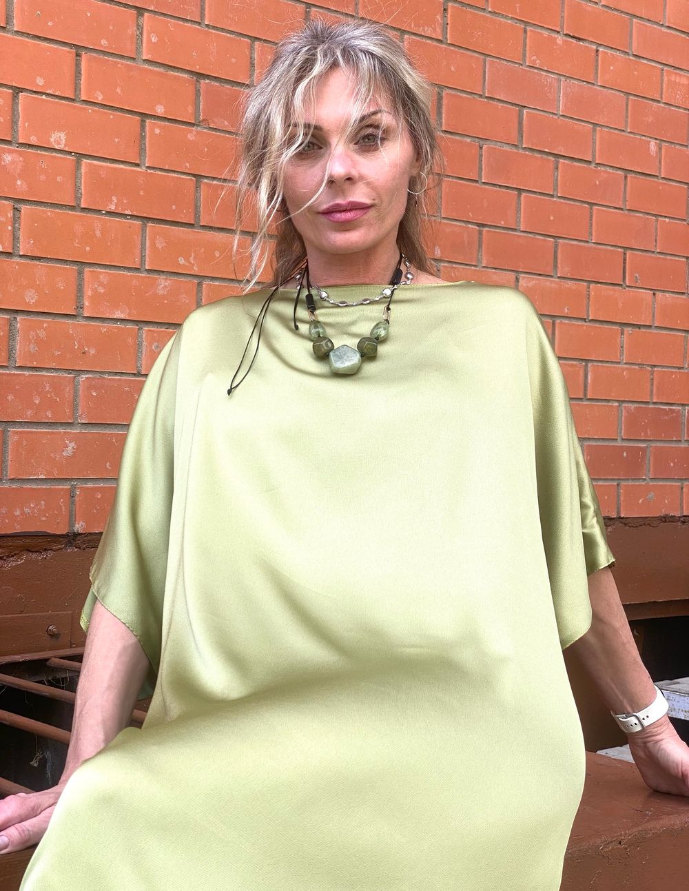 Абая /лайм /круглый вырез