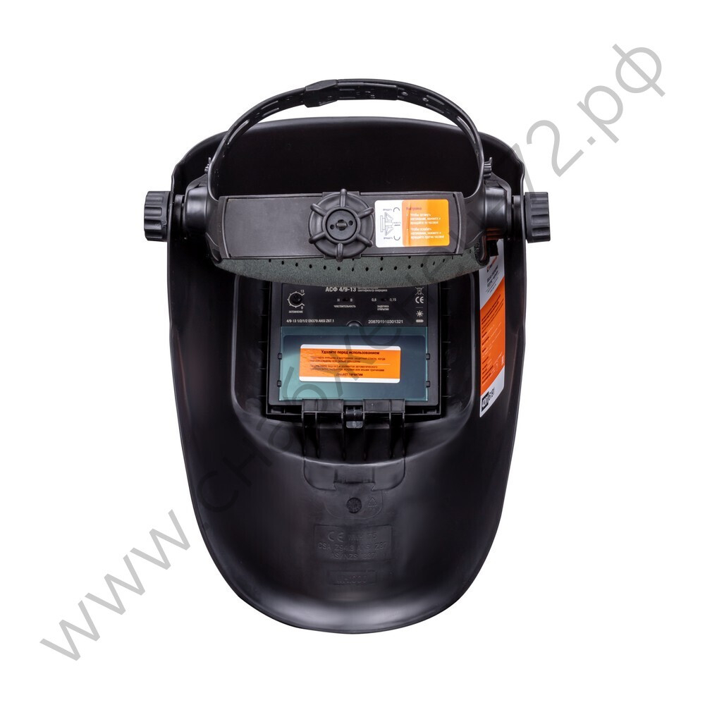 Маска сварщика КОРУНД черная (ф-р АСФ 4/9-13, пр-во FoxWeld) ,без коробки