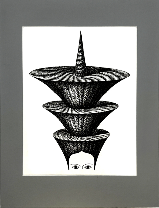 Пешков Р.В. Вавилон. Бумага, тушь, перо. 1999 г.