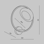 Настенный светильник (бра) Maytoni MOD327WL-L5BS3K1