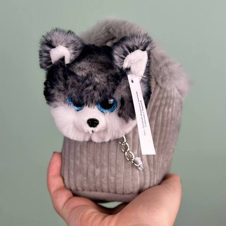 Мягкая игрушка "Собачка с будкой"