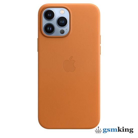 Apple Leather Case with MagSafe iPhone 13 Pro Max Golden Brown «Золотистая охра» MM1L3ZE/A