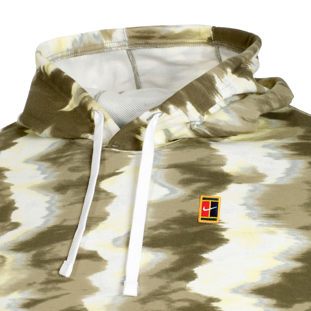 Мужская кофта теннисная Nike Dri-Fit Court Heritage OZ Hoody Men - Olive, White