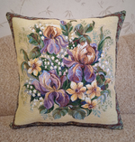 Декоративный гобеленовый чехол Весенний букет 47х47