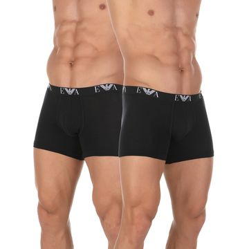 Набор мужских трусов боксеров 2в1 черные Emporio Armani 111284_CC715 07320