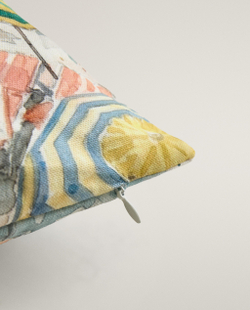 Zara Home наволочка декоративная из хлопка, синий, 45x45 см · 6398/008