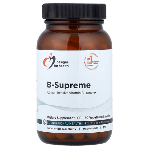 Designs For Health, B-Supreme, 60 вегетарианских капсул