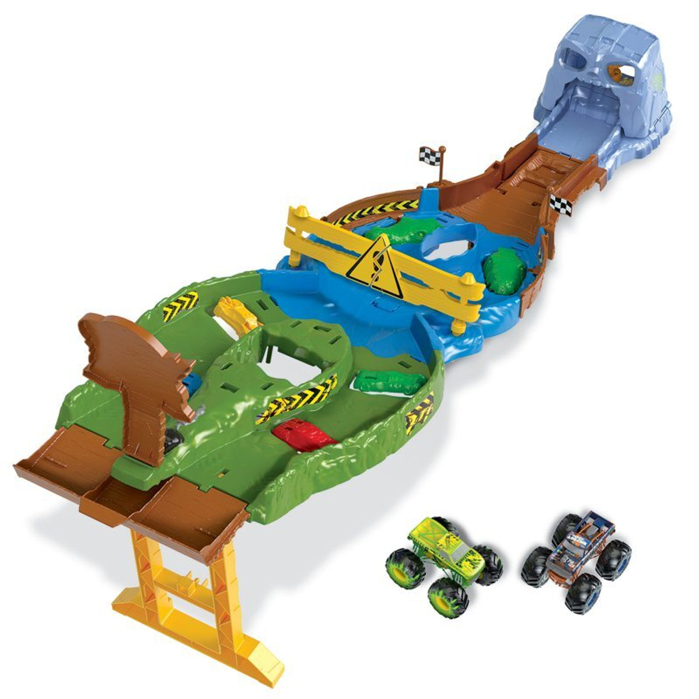 Hot Wheels Monster Trucks - гоночный трек Titan Tournament Set с 2 автомобилями HGV12