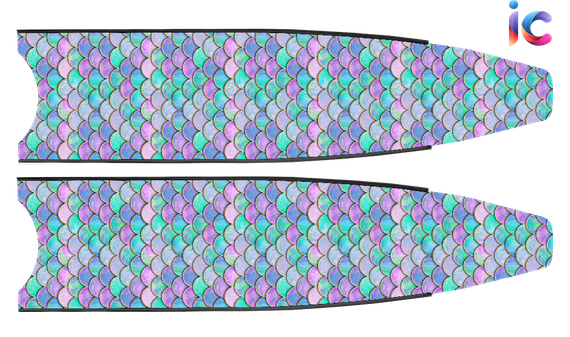 Лопасти Leaderfins Mermaid Purple Golden (стеклотекстолит) белые, без наклейки, 20°