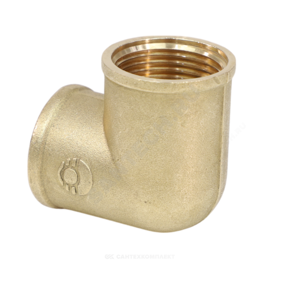 Угольник латунь Ду 15 (1/2") ВР/ВР VALFEX VF.090.L.012