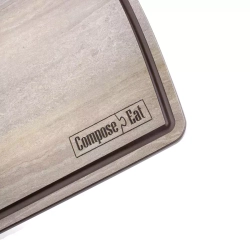 Доска разделочная c желобом 36х28см ComposeEat Fashion травертин капучино