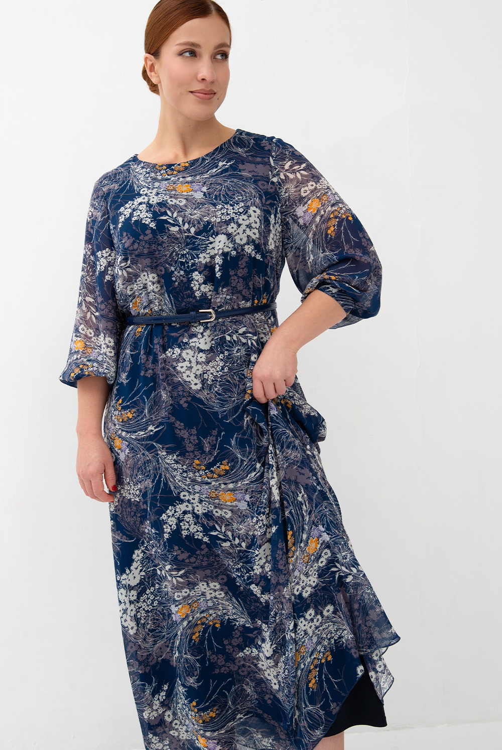 Платье женское 4576В, Желт цветок #284ЖЦа054576В