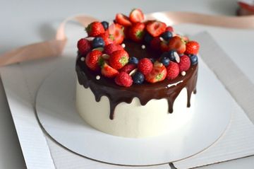 Торт с ягодами №1052