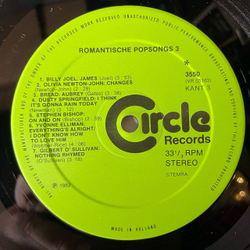 Винтажная виниловая пластинка LP Сборник Romantische Popsongs 3 (Нидерланды 1982) (Elton John, Billy Joel, Paul Simon и другие)