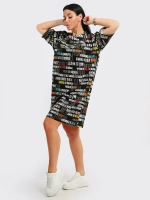 Платье-футболка спортивное оверсайз