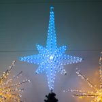 Макушка - звезда на елку «Роза Ветров RGB» с эффектом перемены цвета