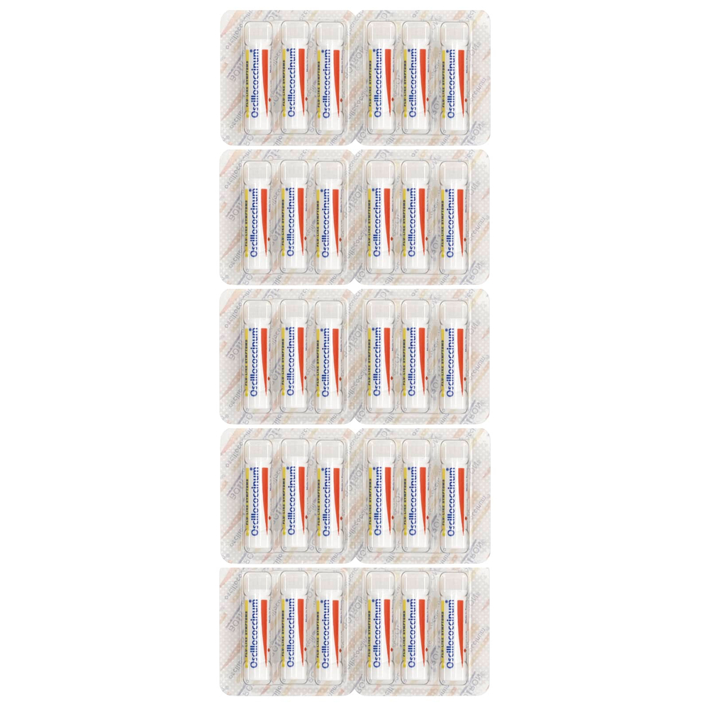 Boiron, Oscillococcinum, средство для облегчения симптомов гриппа, для особ старше 2 лет, 30 быстрорастворимых гранул по 1,13 г (0,04 унции)