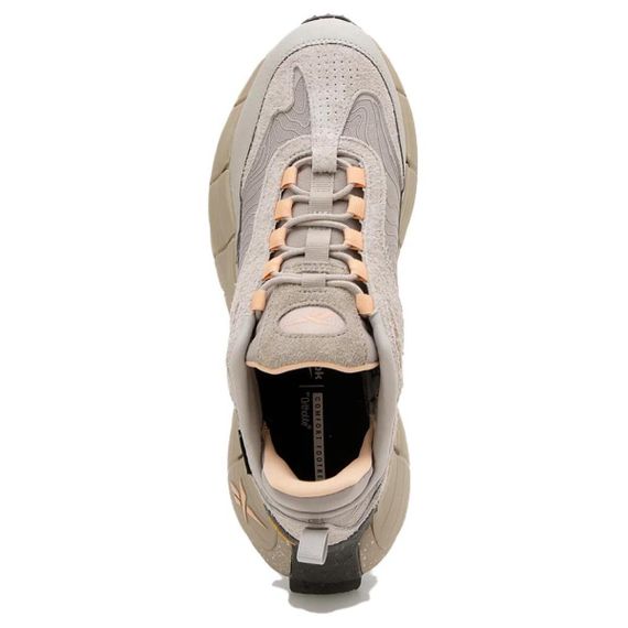 Reebok ZIG KINETICA 2,5 EDGE Бежевые кроссовки Низки Коническо-зеленые Унисекс