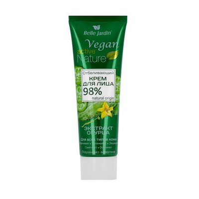 B.J.Active Nature Vegan Крем д/лица Отбеливающий ЭКСТРАКТ ОГУРЦА 85 мл*48 туба