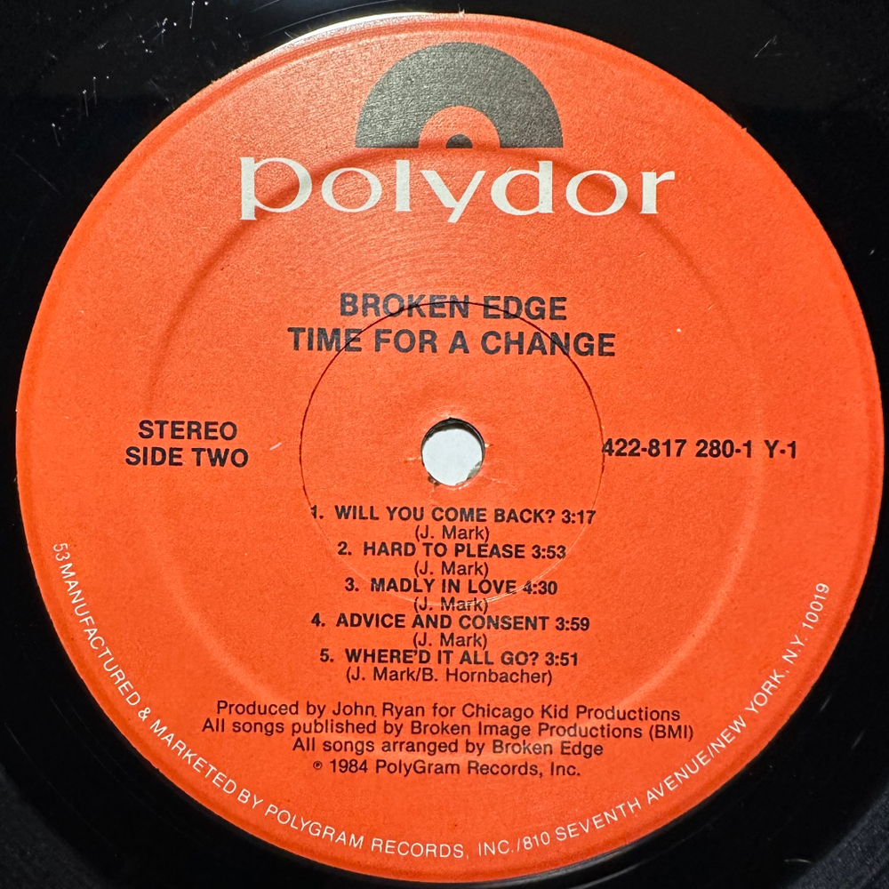 Broken Edge - Time For A Change (США 1984г.)