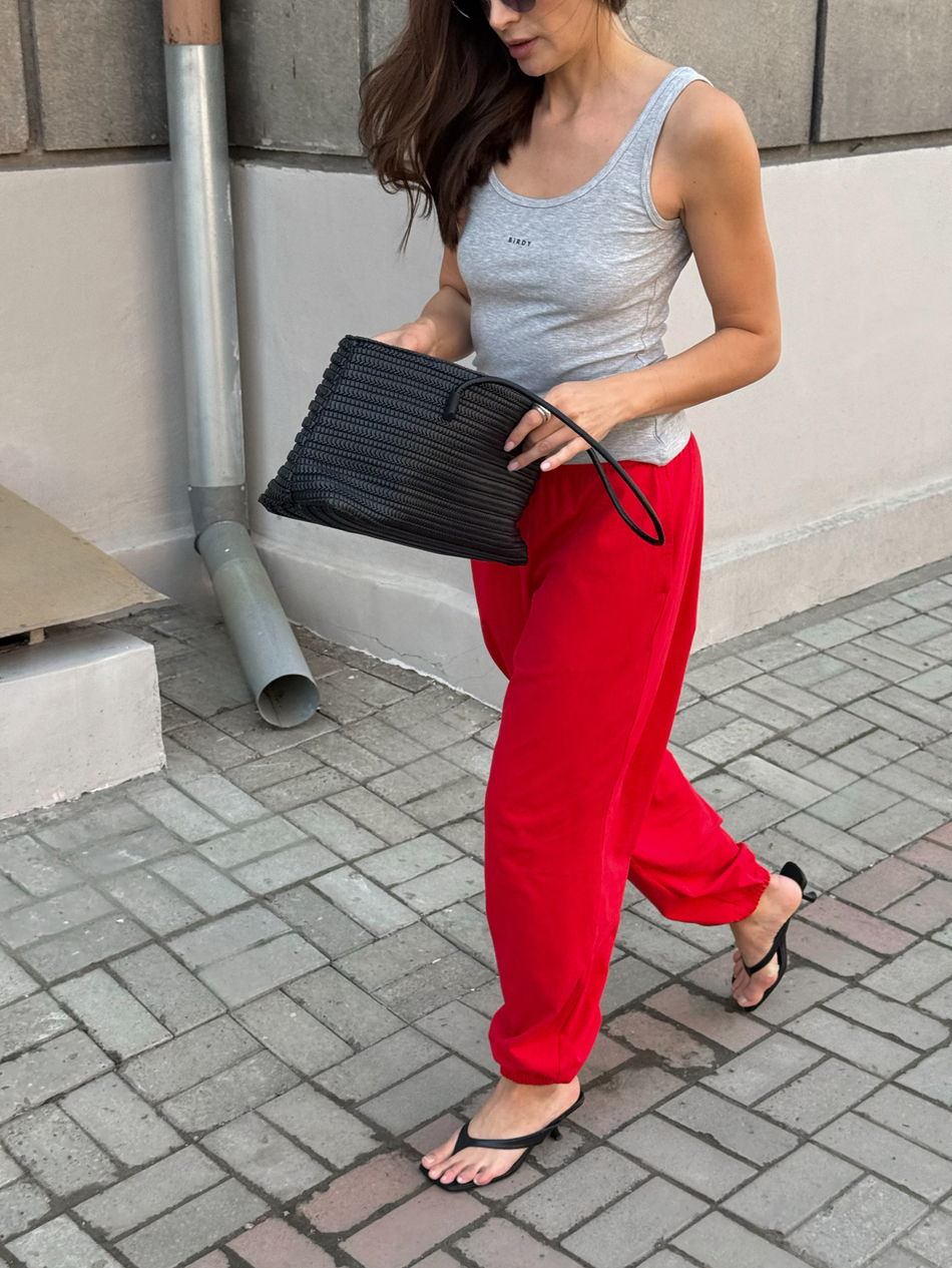 Джоггеры RED BECAUSE | Красный