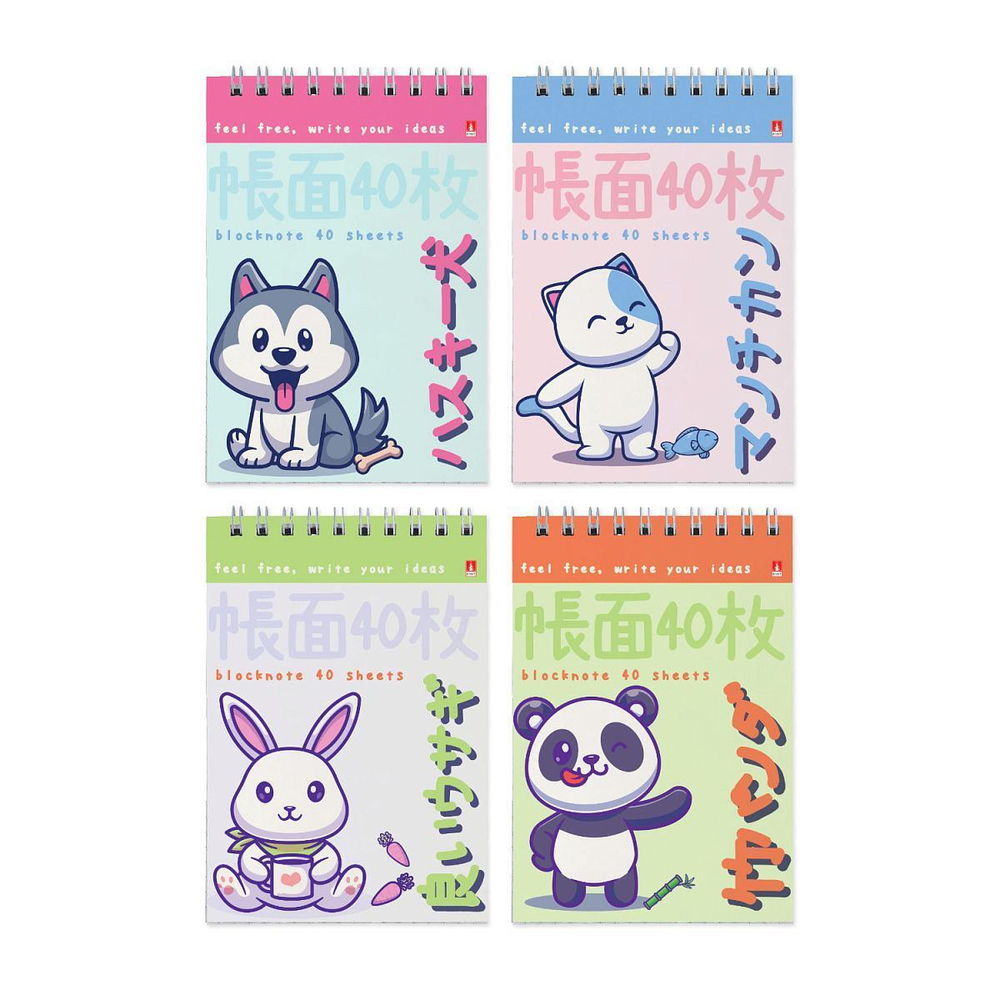 Блокнот А6 40л. "Kawaii Animals" (Альт)