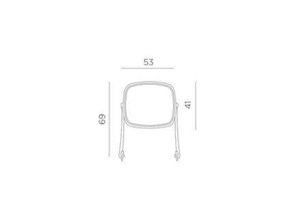 Козырек для лежака Nardi Alfa-Eden-Omega-Tropico, белый