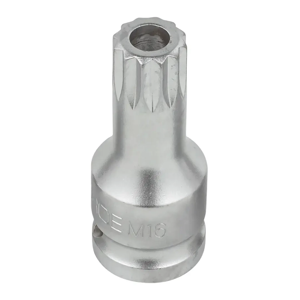 Головка-бита SPLINE с отверстием M16 (L-60мм)1/2'' RockForce##Rock FORCE RF-24806016B
