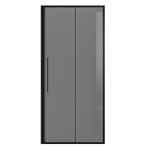 Дверь в нишу Niagara Nova NG-85-10TB (100х195) черный матовый,стекло тонированное,дверь раздвижная,1 место