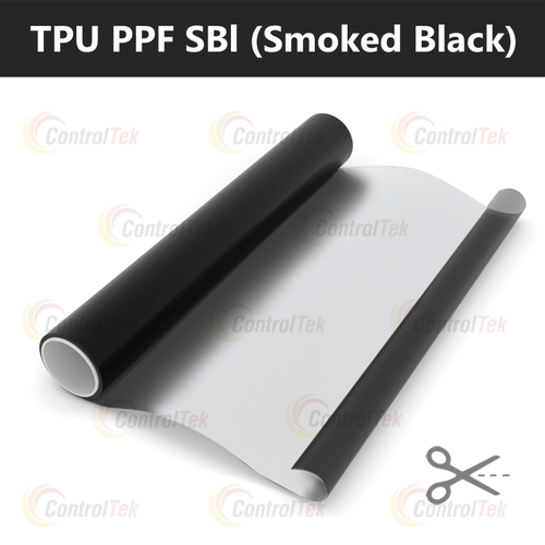 Пленка антигравийная TPU PPF SBl (Smoked Black) ControlTek VLT 30, на отрез (ширина рулона 0,6 м.)