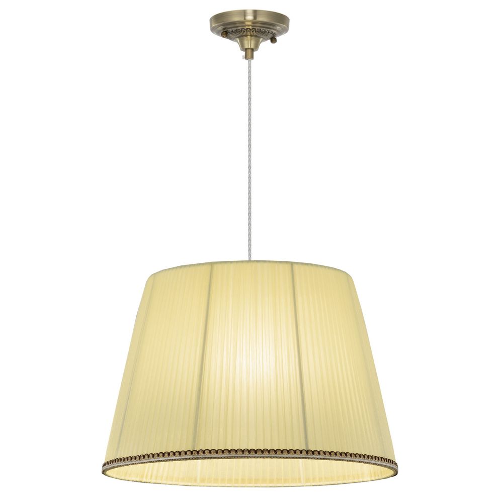 Citilux Вена CL402033 Подвесной светильник бронза с кремовым абажуром