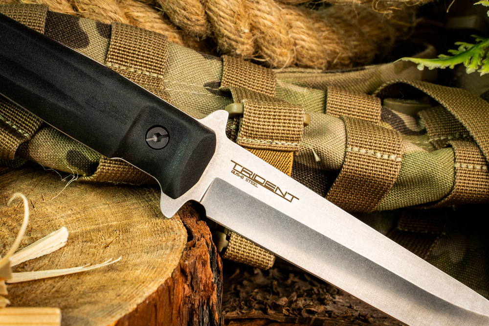Тактический нож Trident Lite AUS-8 дерево