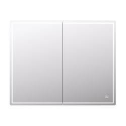 Зеркальный шкаф Vigo Geometry 800 (800х190х800 мм) с LED подсветкой