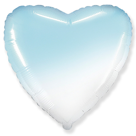 И Сердце Бело-Голубой градиент