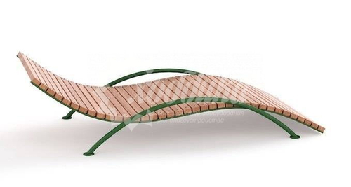 Парковый лежак 4