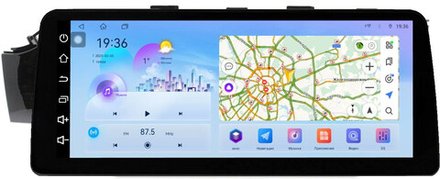 Магнитола для KIA Rio 4, Rio X-Line 2017-2020 (рамка с кнопкой 10) - FarCar монитор 12.3" 2K QLED на Android 14, TS10, CarPlay, 4G SIM-слот