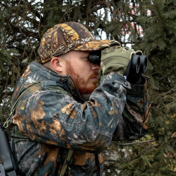 Перчатки Helios рыбацкие неопрен. на липучке Хаки р. M