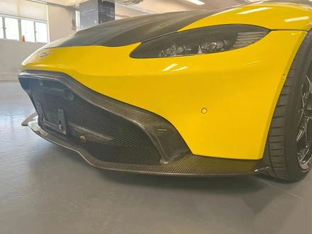 Карбоновая губа с решеткой радиатора для ASTON MARTIN VANTAGE Астон Мартин Аэродинамический обвес